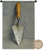 Wandkleed 60x90 cm - Wanddoek Troffel - Verf - Gereedschap - Wandtapijt - Wandkleden