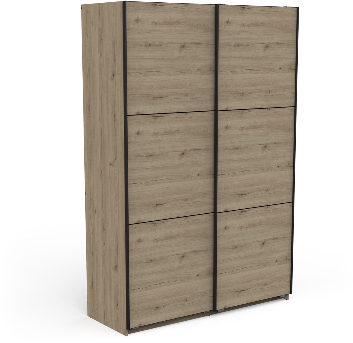 CBA - Kledingkast met schuifdeuren 150x224 cm "Alhambra" eiken melamine