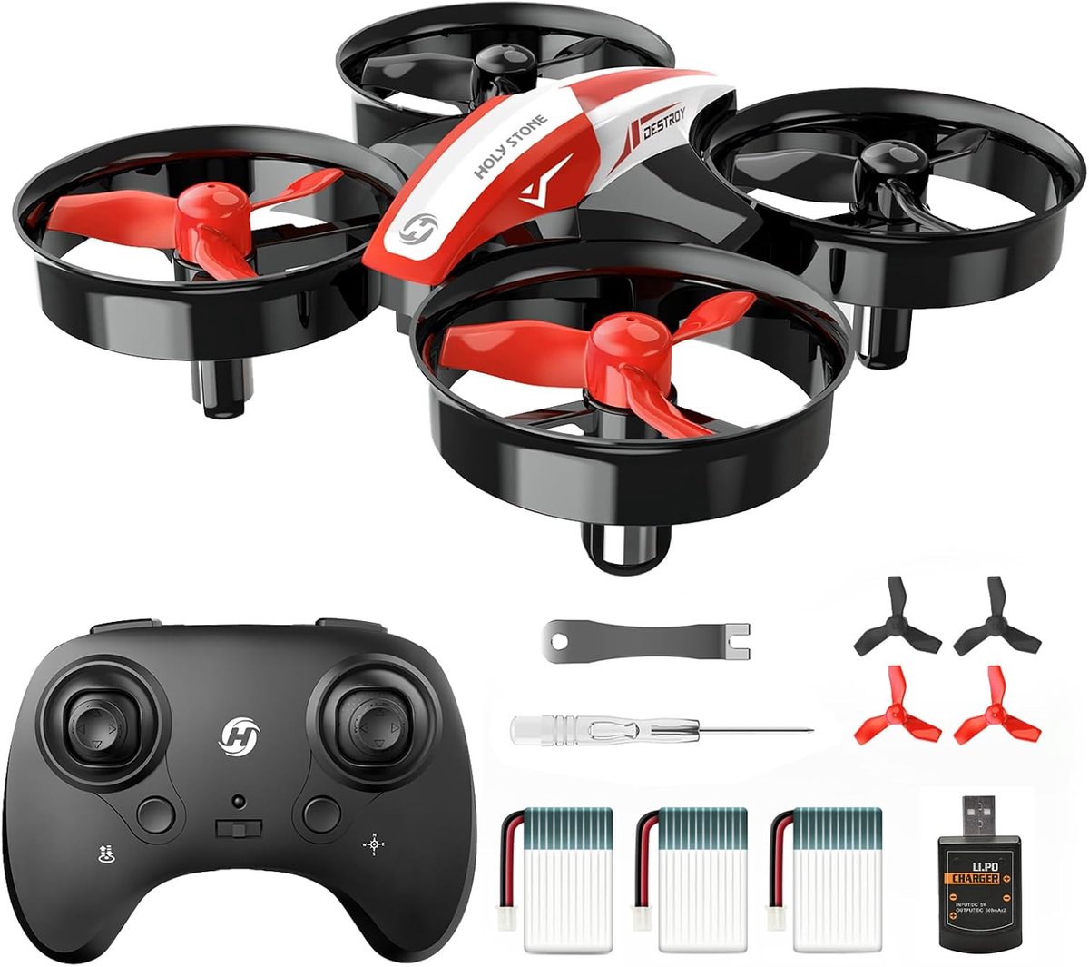 Drone met Camera - Mini Drones voor Volwassenen - Buiten - Rood