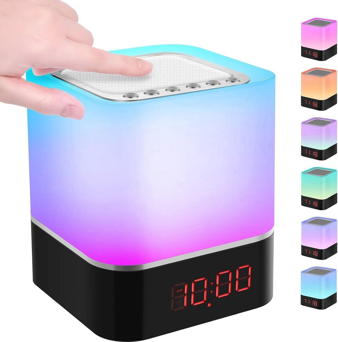 Multifunctionele Bluetooth Luidspreker en Nachtlampje 5-in-1 met Dimbaar LED