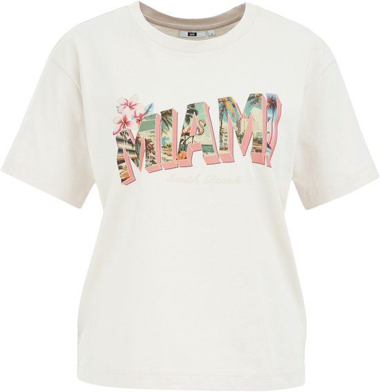 WE Fashion Dames T-shirt met opdruk