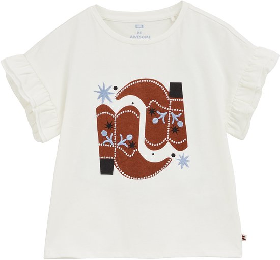 T-shirt WE Fashion Filles avec imprimé