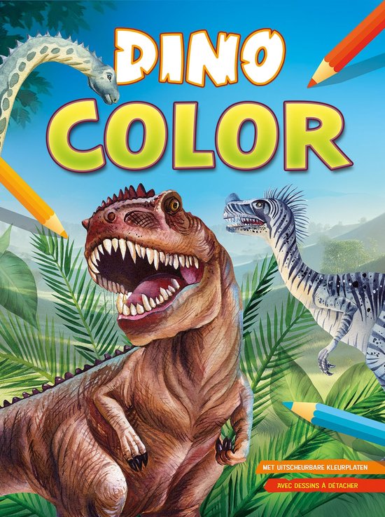 Dino Color kleurblok / Dino Color Bloc de coloriage - cover