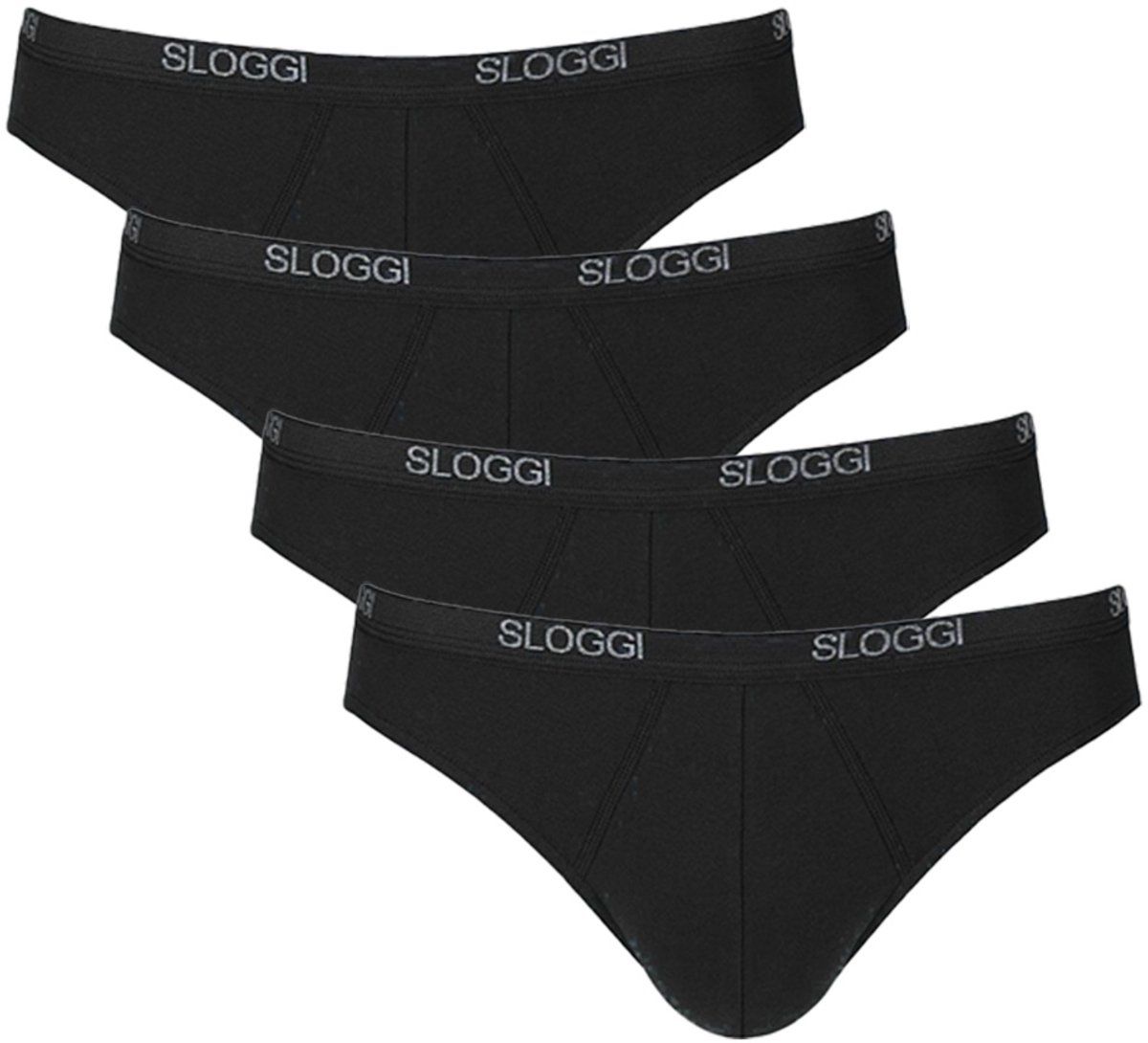 Sloggi men Basic Mini zwart 4-pack = 3+1 gratis