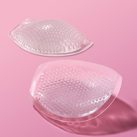 Bh vulling siliconen - bh pads dames - Push up pads - 2 stuks - Transparante gel-honingraat BH-inzetstukken - Borstvergroters - Herbruikbaar, waterdicht, ademend voor badpakken, bikini's - voor A- tot C-bekers - Shapetape