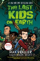 De cover van 'The Last Kids on Earth' met vier kinderen die klaarstaan voor de strijd.