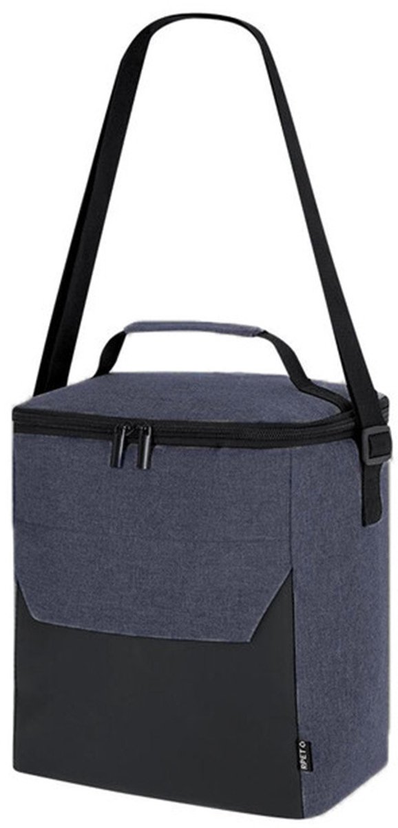 Amalfi Koeltas - voor lunchpakket of drankjes - 15 liter - 23 x 26 x 25 cm - Draagband - Marineblauw - gerecycled materiaal — afbeelding 2