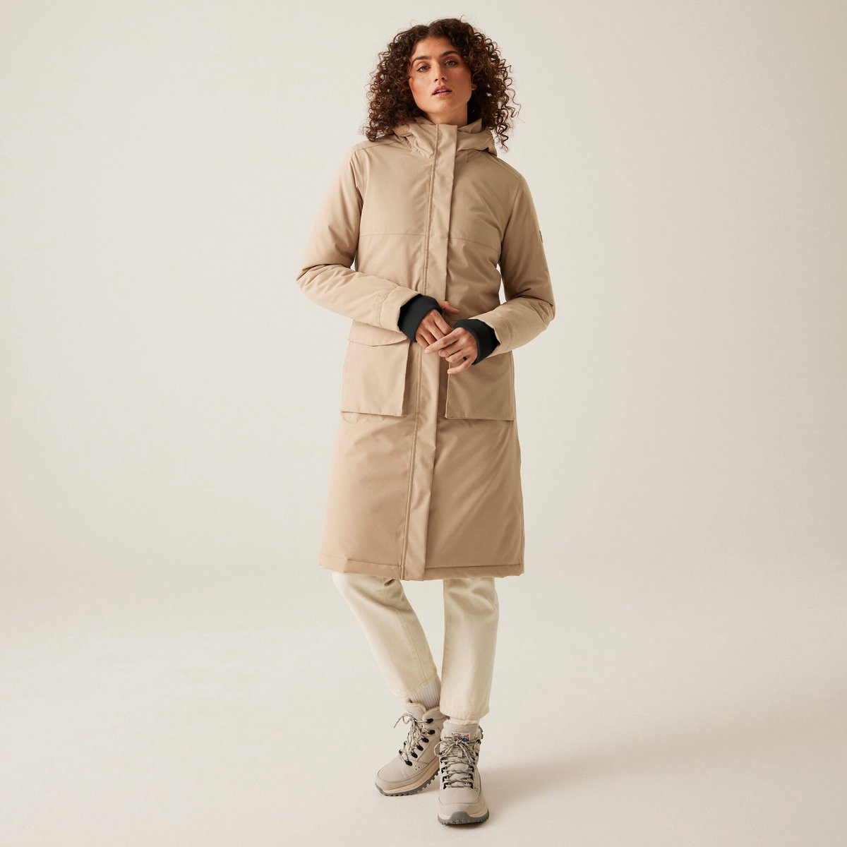 De Yarli waterdichte geïsoleerde wandeljas voor dames Beige