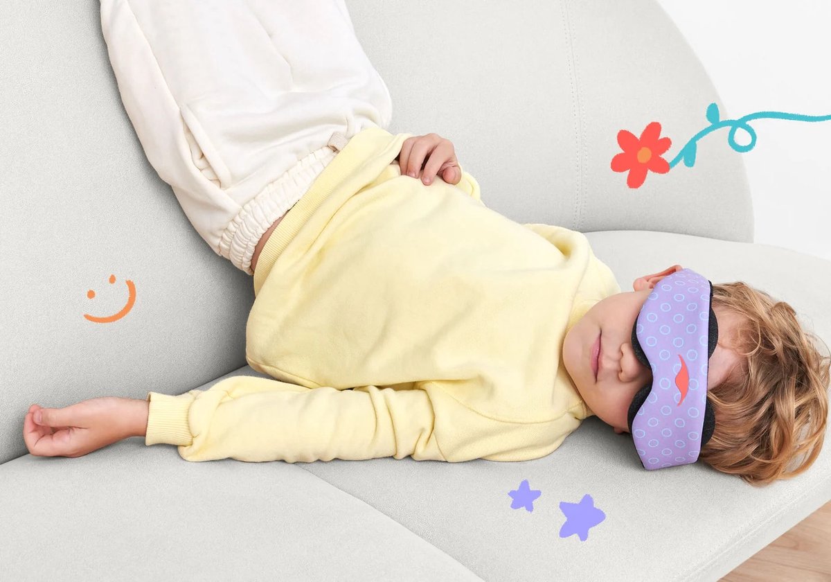 Manta KIDS Sleep Mask – Periwinkle - Slaapmasker voor kinderen – 100% verduisterend – Geen druk op ogen – Volledig verstelbaar voor een perfecte pasvorm – Hypoallergeen – Zacht & ademend – Voor kinderen vanaf 6 jaar — afbeelding 7