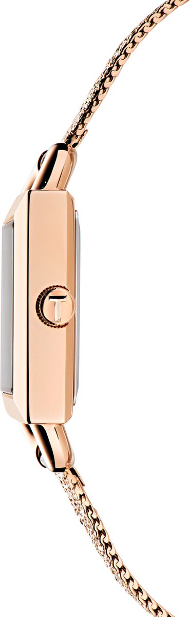 Ted Baker Taliah Kwarts Analoog Horloge Roségouden Toon Case: 100% Roestvrij Staal | Armband: 100% Mesh-Materiaal 28 mm BKPTAS406W0