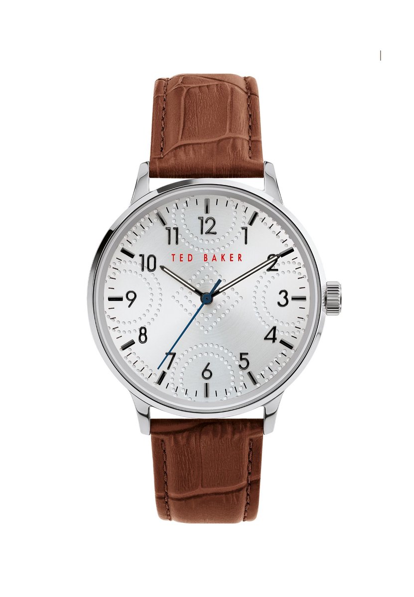 Ted Baker Cosmop Kwarts Analoog Horloge Bruin Case: 100% Stainless Steel| Bracelet: 100% Leather 42 mm BKPCSS008OB, BKPCSS010OB