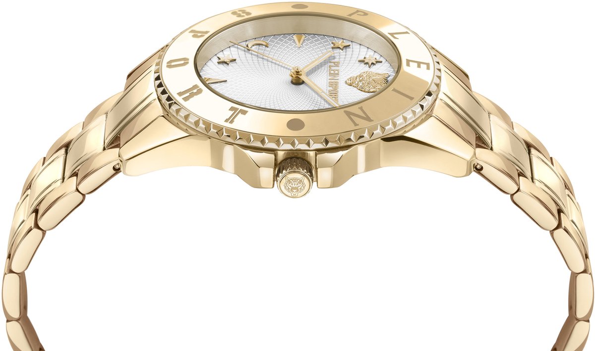 Plein Sport Glam Quartz Analoog Horloge Gouden Toon Case: 100% Stainless Steel | Armband: 100% Stainless Steel 40 PSKBA1725