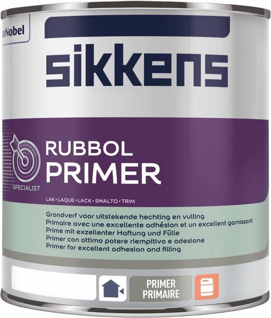 Sikkens Rubbol Primer - Universele grondlaag solventbasis - Wit - 2.5L