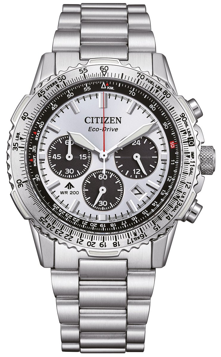 Citizen Promaster Sky Navihawk CA4660-61A Horloge - Staal - Zilverkleurig - Ø 40 mm