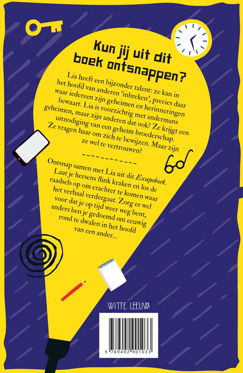 Escape boek - back cover