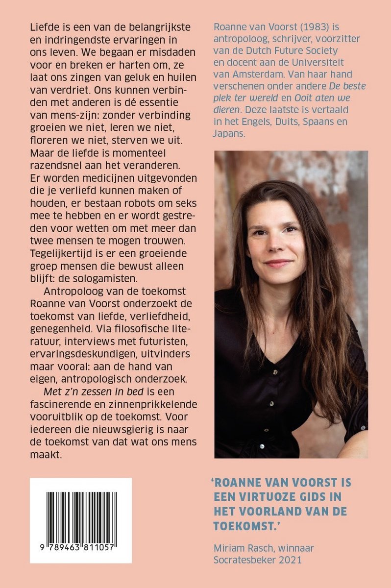 Met z'n zessen in bed - back cover