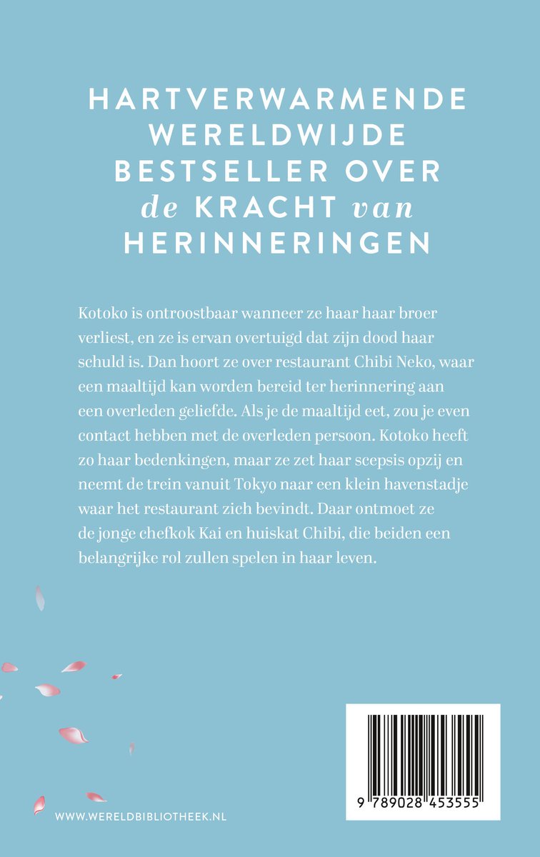 Het restaurant van de herinneringen - back cover