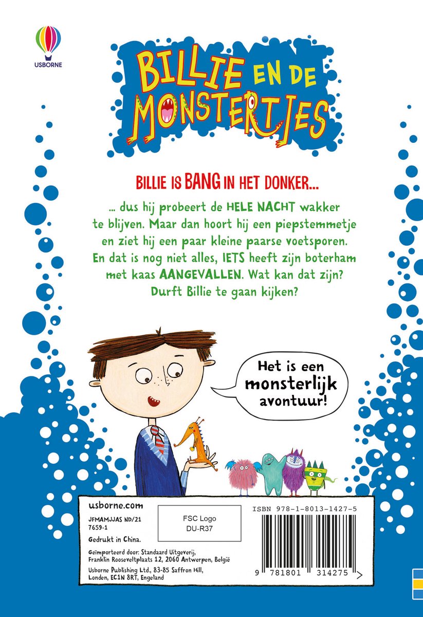 Billie en de monstertjes: Billie is bang in het donker... Durft Billie te gaan kijken? Het is een monsterlijk avontuur!