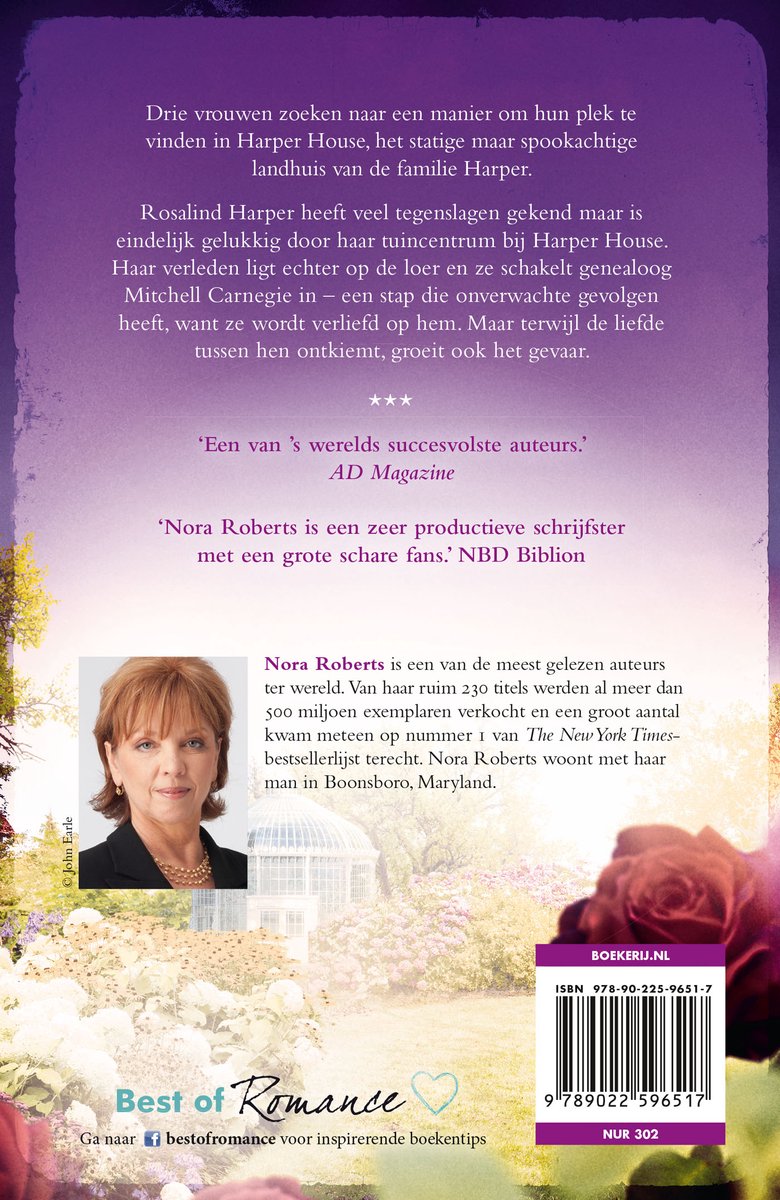 De bloementuin van Harper House 2 - De zwarte roos - back cover