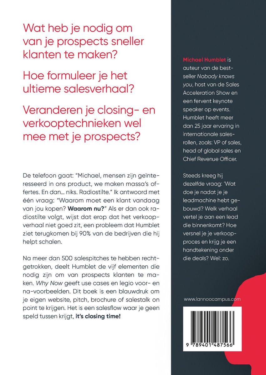 Why now? - back cover