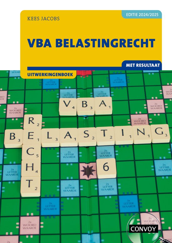 VBA Belastingrecht met resultaat 2024/2025 Uitwerkingenboek - cover