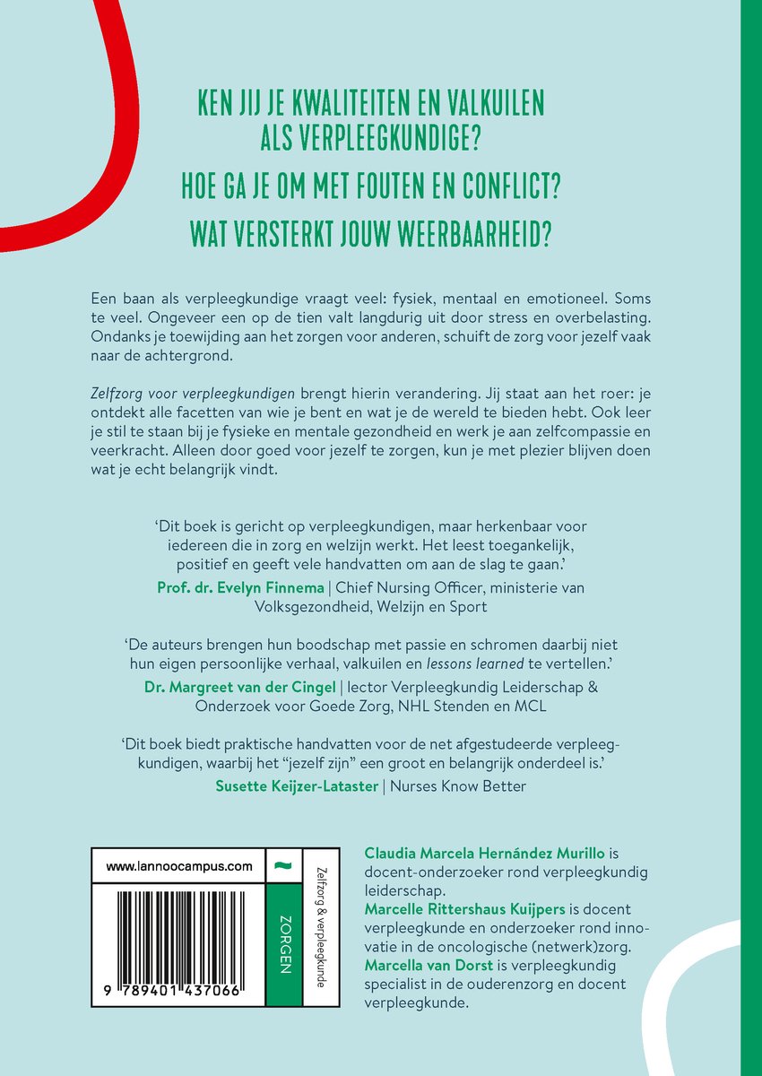 Zelfzorg voor verpleegkundigen - back cover