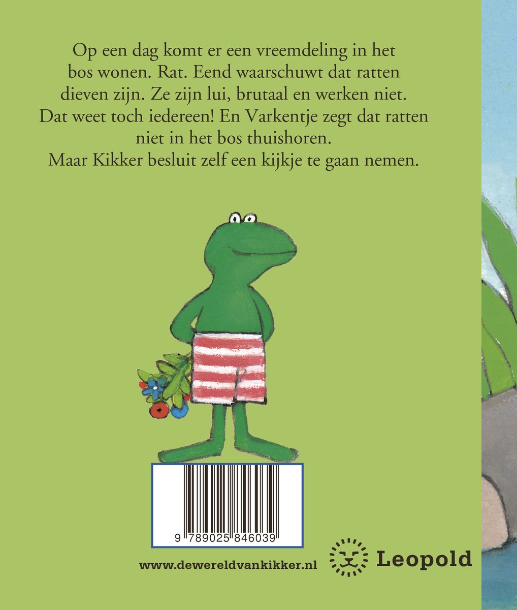 Kikker en de vreemdeling - back cover