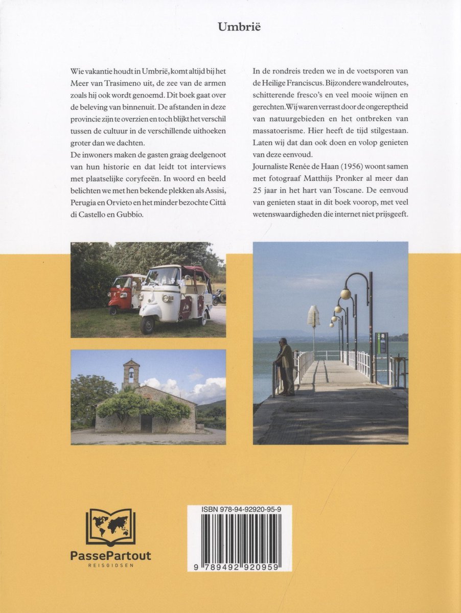 Umbrië en Lago de Trasimeno - back cover