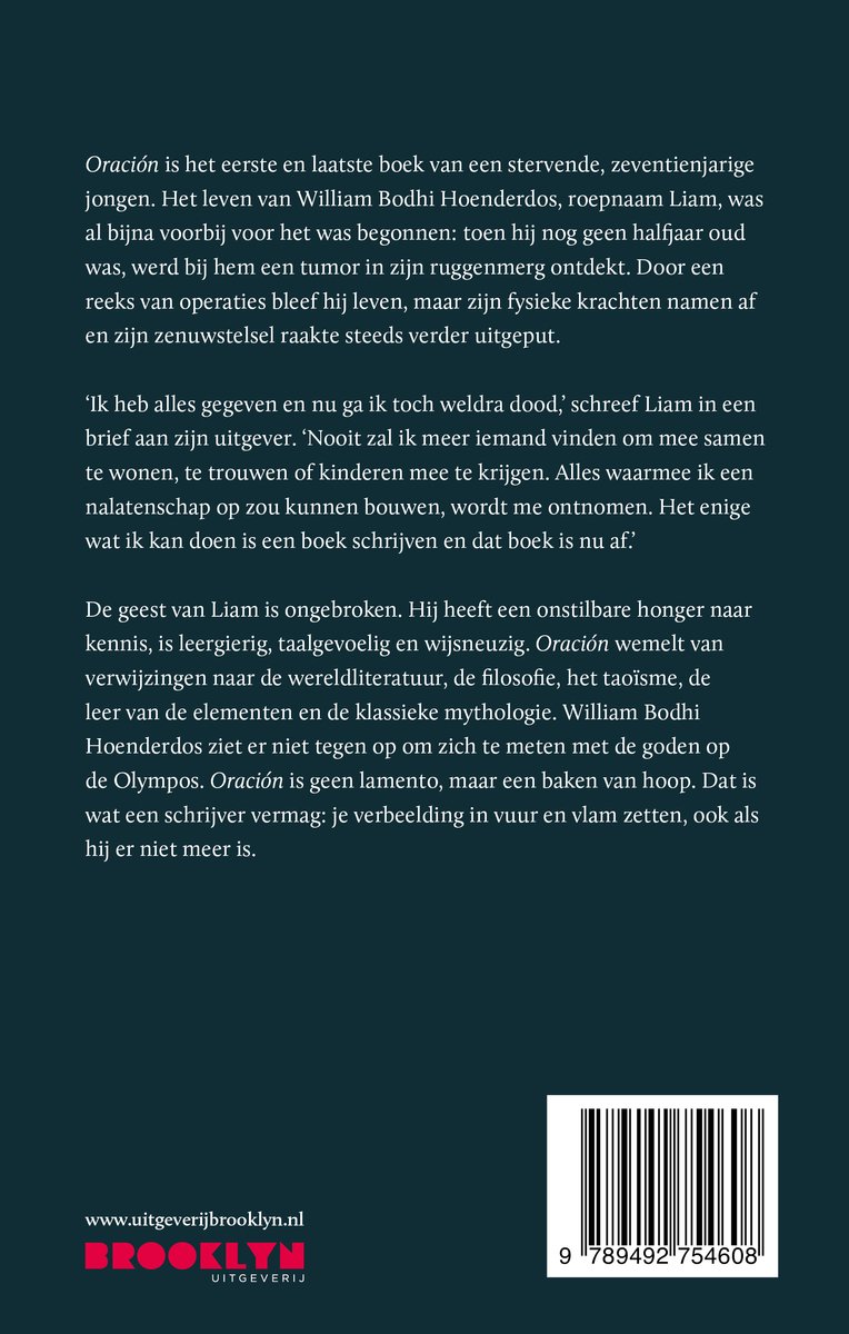 Oración - back cover