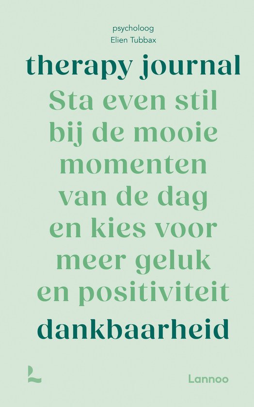 Therapy journal: Dankbaarheid - cover