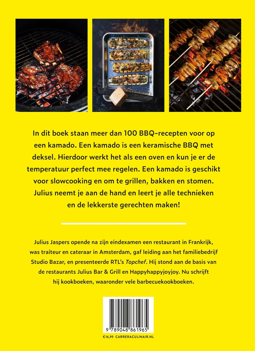 BBQ recepten voor op een kamado - back cover