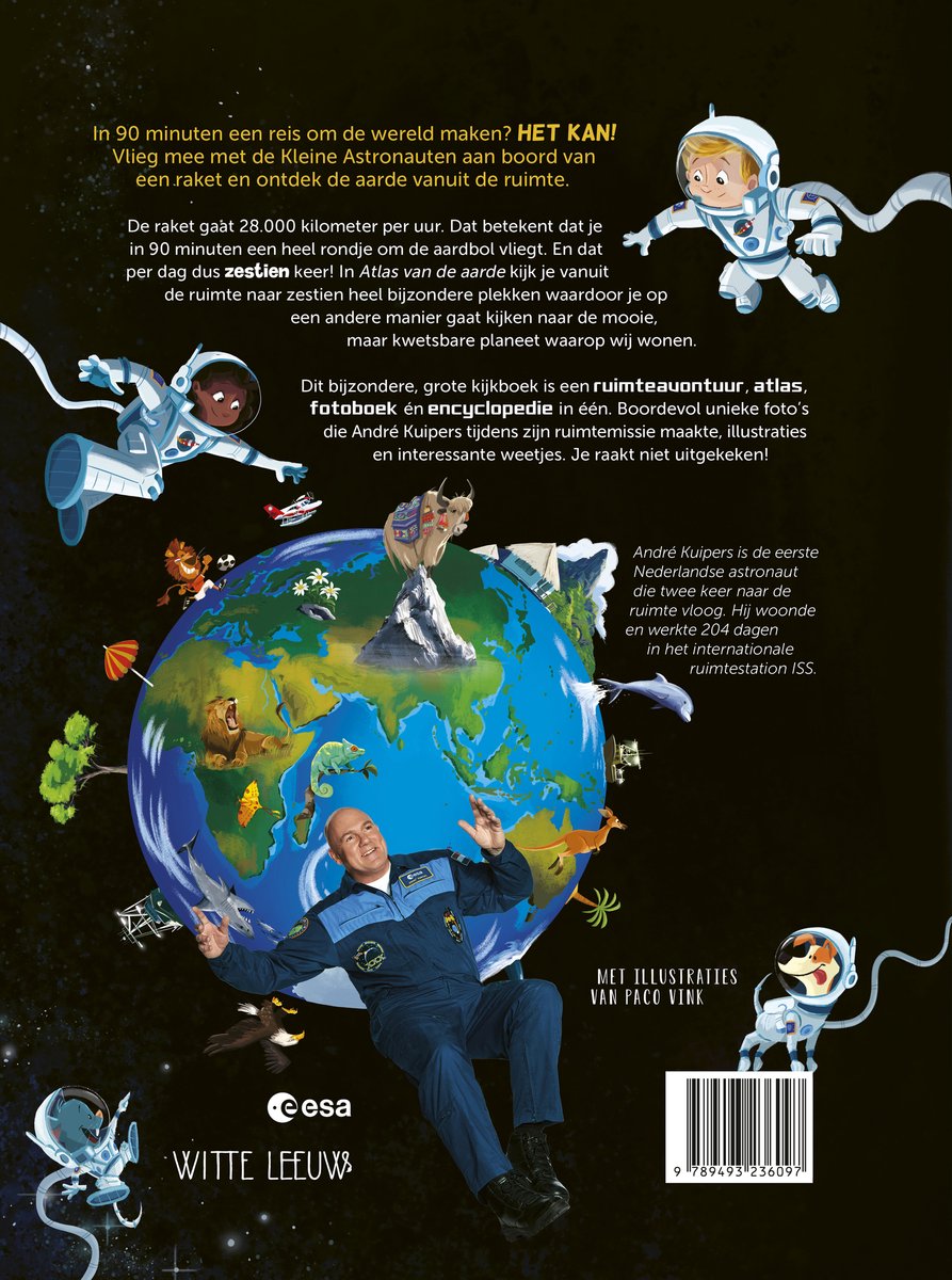 André Kuipers - Atlas van de aarde - back cover