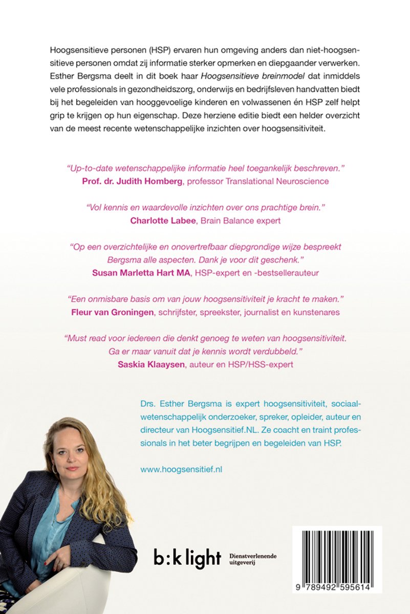 Het hoogsensitieve brein - back cover