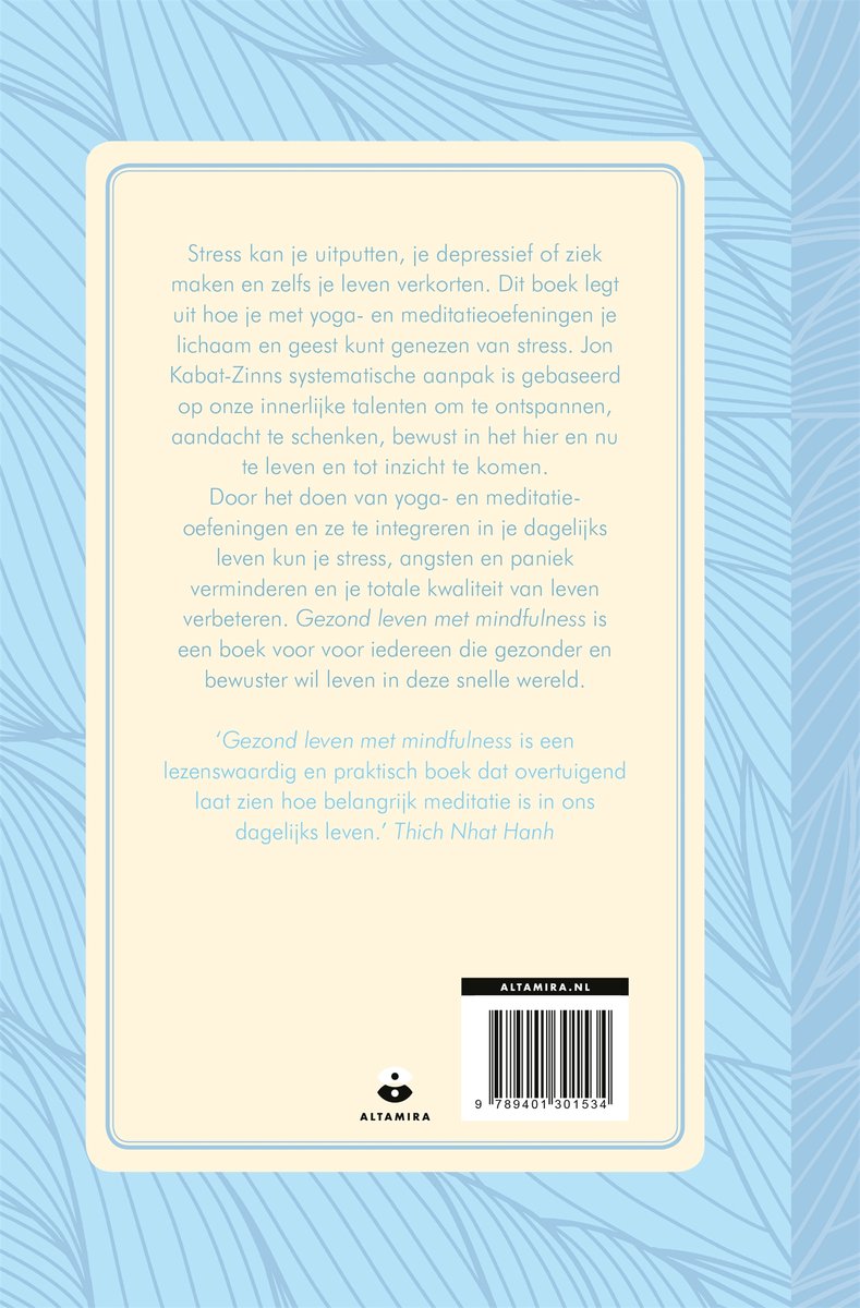 Gezond leven met mindfulness - back cover
