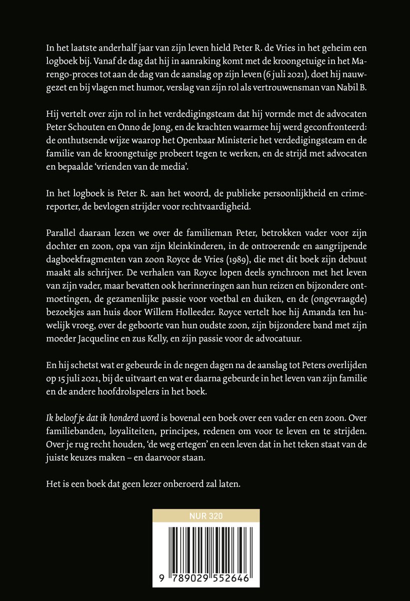 Ik beloof je dat ik honderd word - back cover