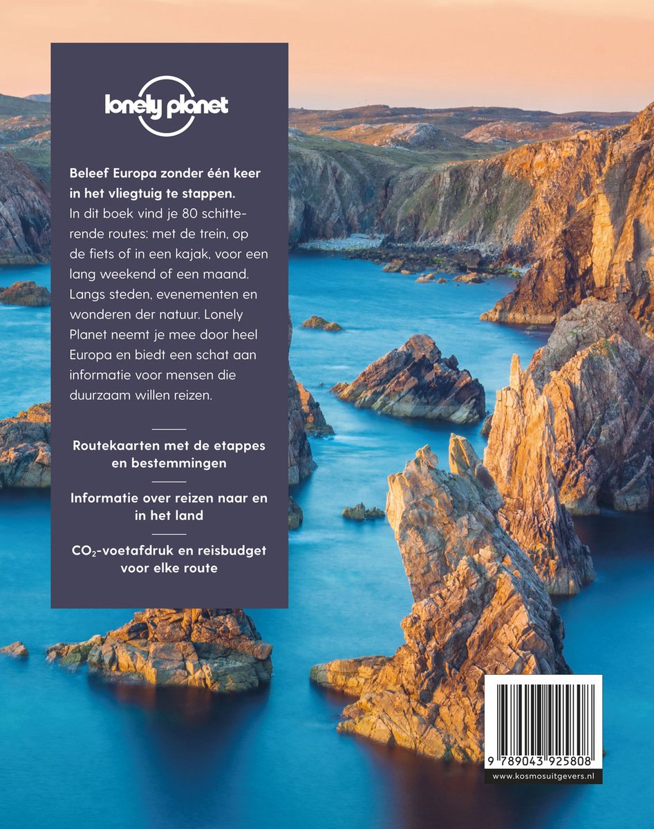 Lonely planet - 80 Duurzame reizen - back cover