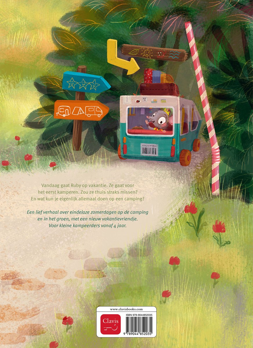 Ruby gaat kamperen - back cover