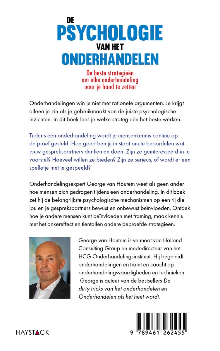 George van Houtem, auteur van De psychologie van het onderhandelen