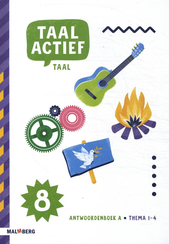 Taal actief 5 taal groep 8 thema 1-4 antwoordenboek A - cover