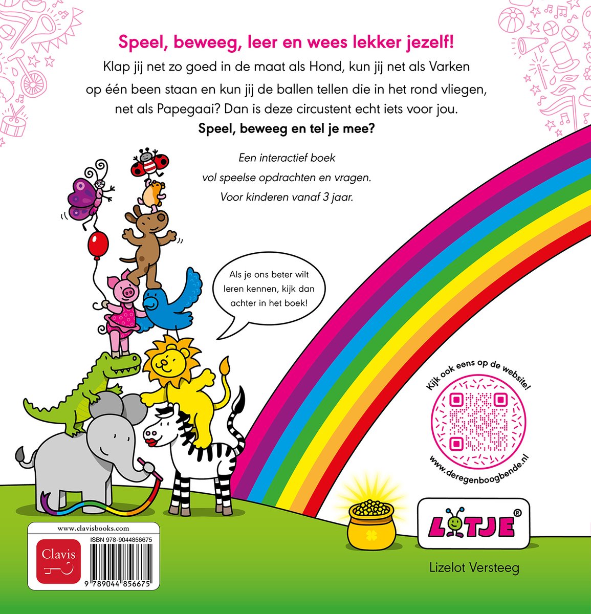 De Regenboogbende in het circus - back cover