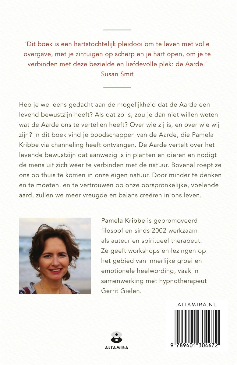 De aarde spreekt - back cover