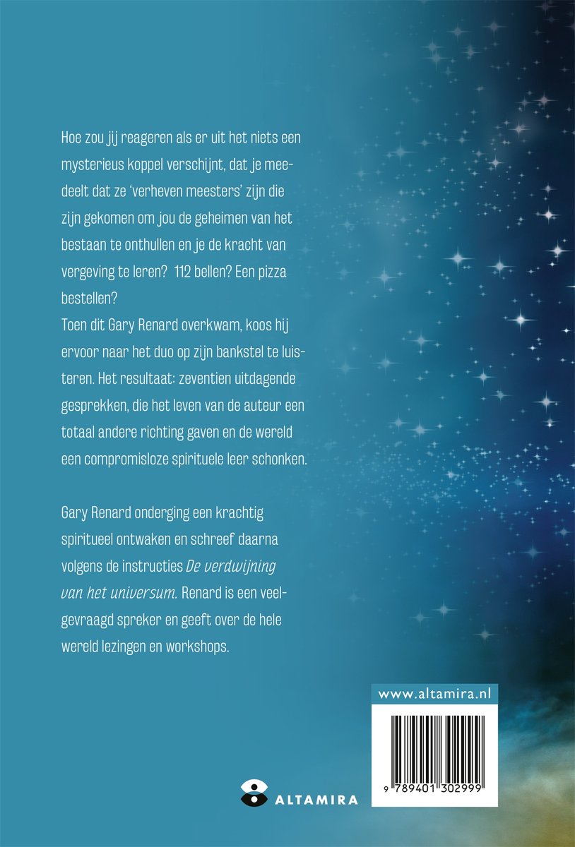 De verdwijning van het universum - back cover