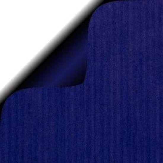 Papier cadeau uni bleu cobalt mat - 200 mètres x 30-100 cm Kraft |variante: 50 cm / 200 mtr.
