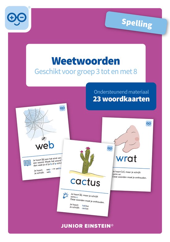 Spelling weetwoorden geschikt voor groep 3 tot en met 8 - cover
