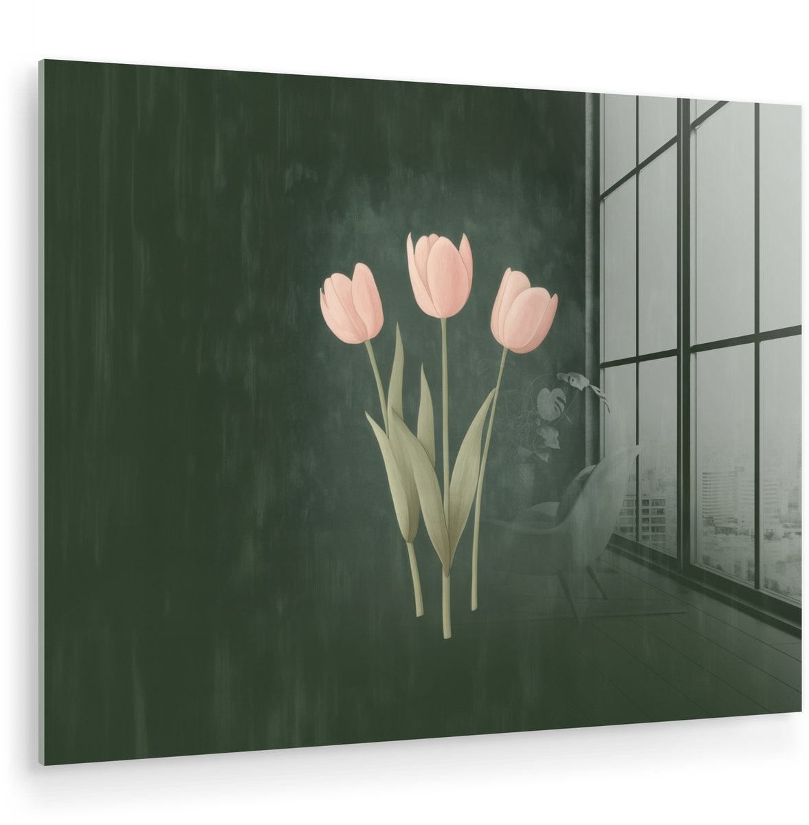 Tulpen - Liefde - Donkergroen