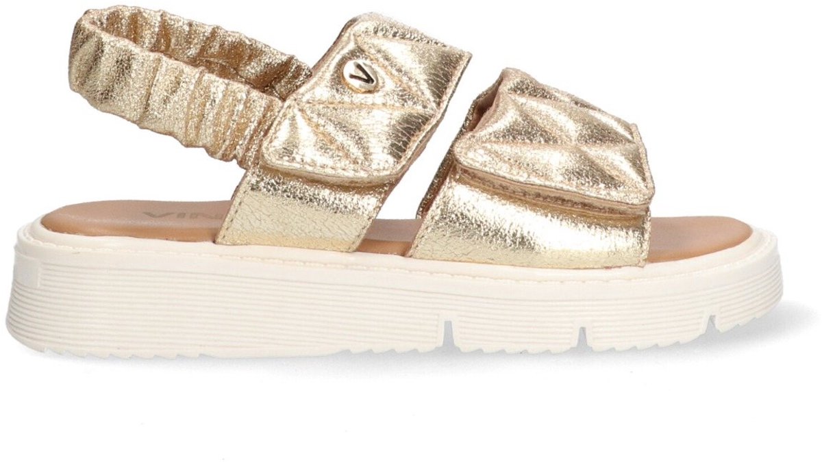 VINGINO VIN825403-995 Meisjes Platte Sandalen – Leer Klittenband Goud