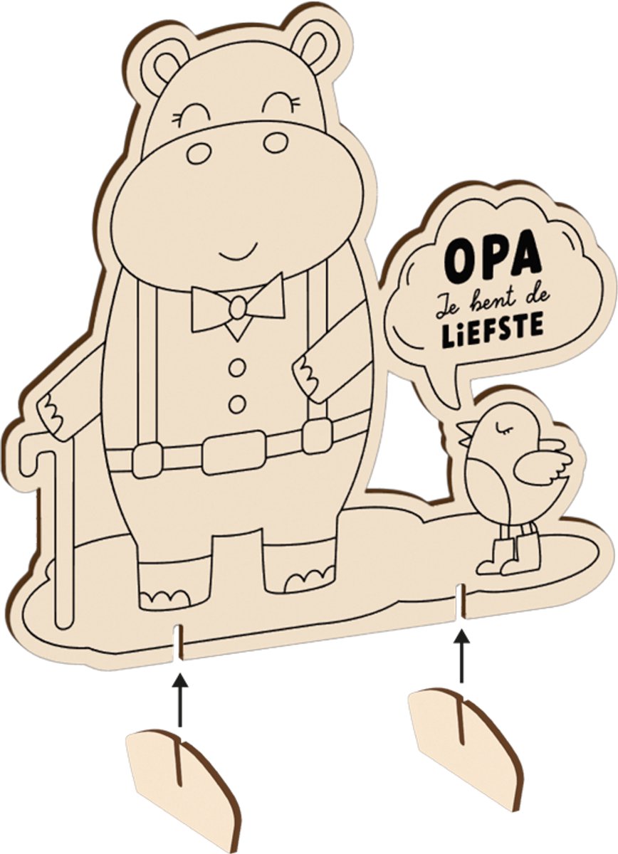 Kleurplankje - Liefste opa