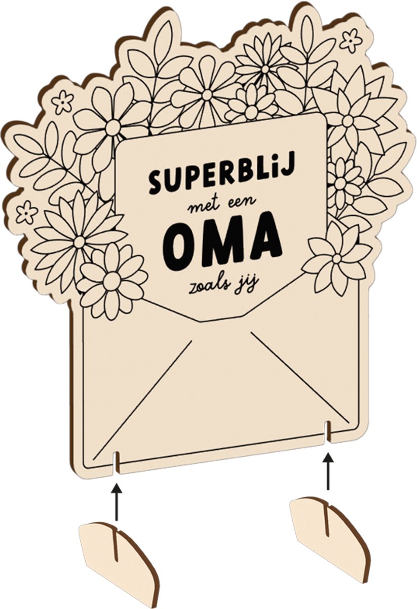 Kleurplankje - Oma