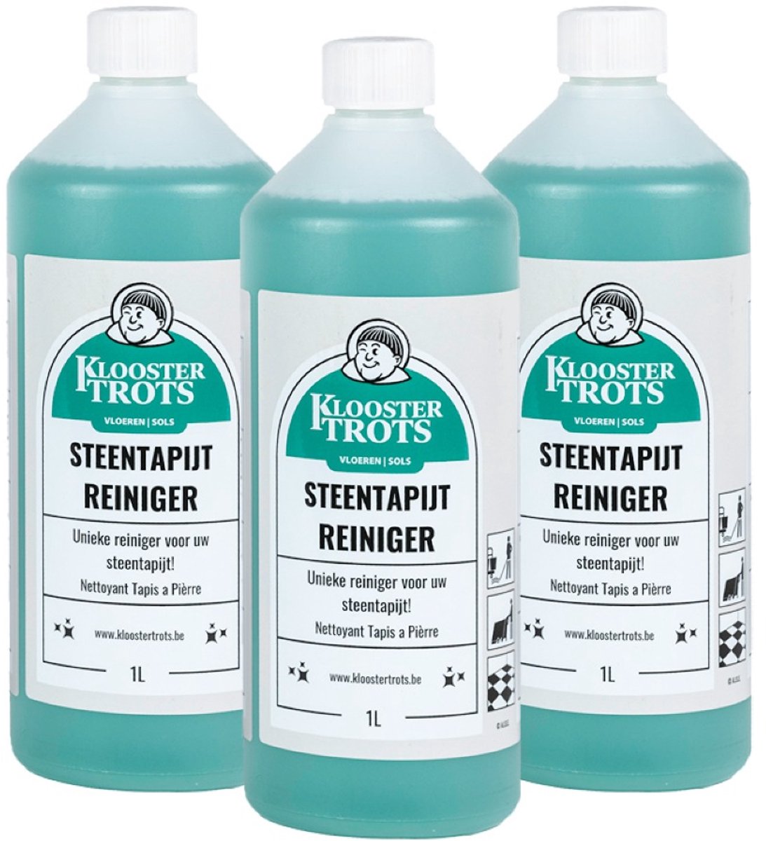 Kloostertrots Steentapijt reiniger (3 x 1 Liter)