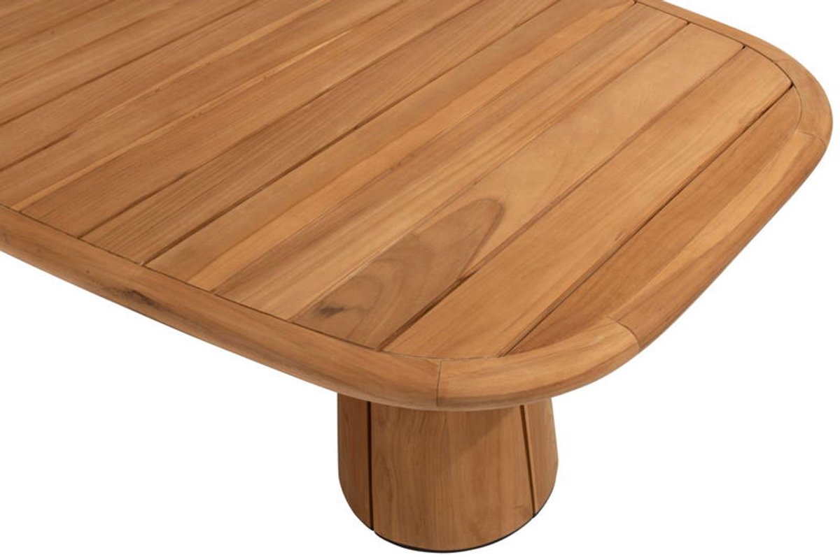 4 Seasons Outdoor Capri table de jardin barrel dining 240x110xH75 cm teck naturel